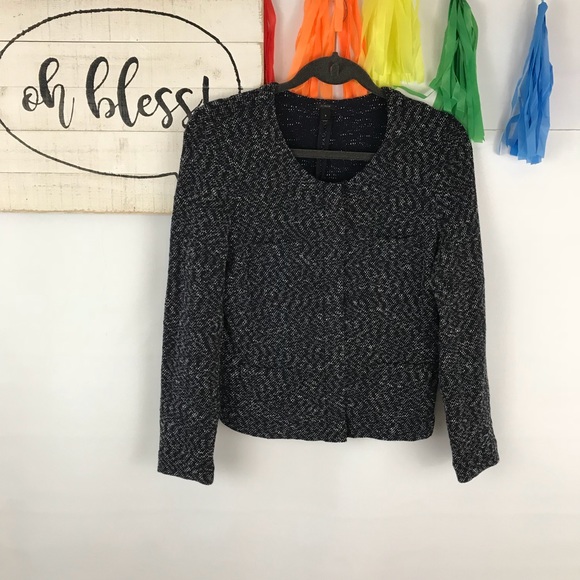 J.Crew Micro tweed jacket in Navy - Picture 2 of 5